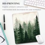 Green Forest Mouse Pad Mountain Tree Desk Mousepad Computer Gaming Office Small - Image 2