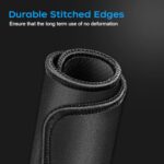 3 Pack Standard Mouse Pad with Stitched Edges, 10.3 x 8.3 in Black - Image 2