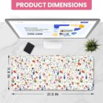 Large Desk Mat, Extended Mouse Pad for Desktop, 31.5" x 11.8" - Image 3