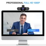 EMEET 1080P Webcam with Microphone, C960 Web Camera 2 Mics Streaming Webcam - Image 2