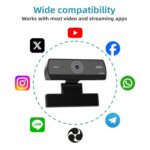 Webcam for PC, HD 1080P USB Plug-and-Play Computer Web Camera - Image 2