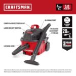 CRAFTSMAN CMXEVBE17040 4 Gallon 5.0 Peak HP Wet Dry Shop Vacuum - Image 2