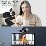 Webcam for Computer, USB Plug&Play, Auto Low Light Correction, Privacy Cover - Image 2