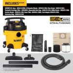 DEWALT STEALTHSONIC 5 Gallon Ultra Quiet Wet Dry Shop Vac DXV05P-QT - Image 2