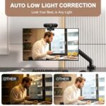 1080p webcam for pc with microphone, Auto Focus, with Privacy Cover - Image 2