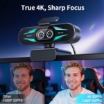 EMEET C60E Dual-Camera 4K Webcam for Streaming, Wide-Angle & Telephoto - Image 2