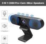 EMEET C980 PRO 3-in-1 1080P Webcam with Microphone and Speaker, 60°-98° FOV - Image 2