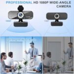 Webcam Full HD 1080P with Built-in Microphone and Rotatable Tripod - Image 2