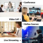 Septekon 1080P HD Webcam with Microphone, Streaming Computer Web Camera for - Image 2
