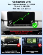 PZK Dual Car Phone Holder for Honda Accord 2023-2026 Accessories 7/9-Inch - Image 2