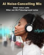 Voistek USB Headset with Microphone for PC, Wired Work Headset (One Ear) - Image 2