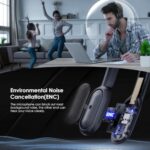 Upgrade ANC & ENC Wireless Headset with Mic for Work(Flip-to-Mute & Dongle) - Image 3