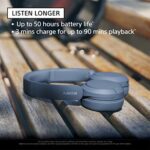 Sony WH-CH520 Wireless On-Ear Bluetooth Headphones with Microphone, Black - Image 2