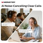 Monster VoiceLink 200 Wireless Headset with Mic for Work - Image 2