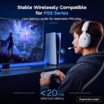 AOC 2.4GHz Wireless Gaming Headset for PS5, PS4, PC, Switch, 45Hr, White - Image 2