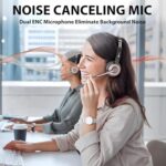 Wireless Headset with Mic for Work, Bluetooth Headphones with Microphone Noise - Image 2