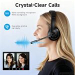 AOC Wireless Headset with Mic for Work, Bluetooth 5.4 Computer Headphones - Image 2