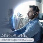 PrancyBt Upgraded Wireless Headset with Mic for Work - Image 2