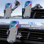 Phone Mount for Car Phone Holder [Military-Grade Suction & Stable Clip] Car - Image 2