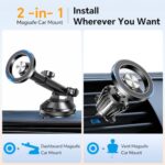 Coolpow for MagSafe Car Mount【Windshield+Vent+Dash】Magnetic Phone Holder for Car - Image 2