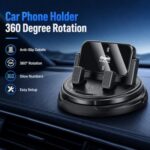 Car Phone Holder 360 Degree Rotation, Dashboard Phone Mount with Adjustable - Image 2