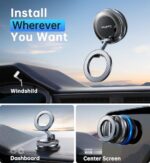 Coolpow【Newest Vacuum Magnetic Phone Holder for Car Phone Holder Mount【Movable - Image 2