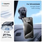 APPS2Car Magnetic Phone Mount for Car, Dashboard & Windshield Suction Cup Holder - Image 2