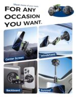 MAGIC JOHN Magnetic Car Phone Holder [Strong Suction&Strong Magnetic] 360° - Image 2