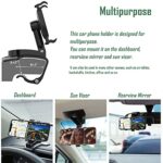 Car Phone Holder Mount,360 Degrees Rotation Dashboard Phone Holder for iPhone - Image 2