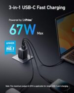 Anker USB Charger Block,67W GaN Wall Charger - Image 3