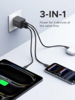 UGREEN 3-Port 30W USB C Charger Block, GaN II Type C Fast Charging, Black - Image 2