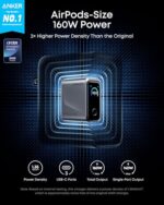 Anker Prime Charger, 160W Max 3-Port GaN Charger, for MacBook Pro Charger - Image 2