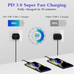 GUUSMART Type C Charger 2-Pack 25W Type C Fast Charging Block with 6ft USB C - Image 2