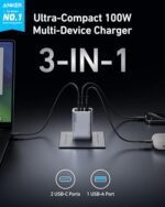 Anker Prime Charger, 100W Max 3-Port Compact Foldable USB C Charger - Image 2