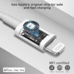 iPhone Fast Charger 3+3Pack 20W USB C Wall Charger with 6FT Fast Charging Cable - Image 2