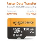 Amazon Basics 128GB microSDXC Memory Card with Adapter for Smartphones, Drones - Image 2