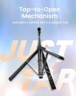 KraftGeek JustTap Phone Tripod for iPhone, Auto-Open Selfie Stick Tripod - Image 2