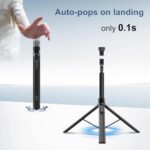 66" Automatic Phone Tripod Stand with Remote - Image 2