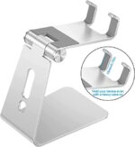 OMOTON Adjustable Cell Phone Stand, Aluminum Desktop Cellphone Stand with - Image 2