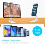 Cell Phone Stand for Desk, Angle & Height Adjustable Phone Holder, (Black) - Image 2