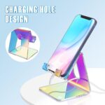 Tomorotec Iridescent Acrylic Phone Stand, Portable Phone Holder for Desk - Image 2