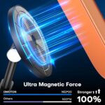 OMOTON MS05 [Height Adjustable] 360° Rotating Magnetic Phone Stand, Black - Image 2