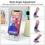 Foldable Aluminum Phone Stand – Adjustable Desk Holder for Travel & Office - Image 2