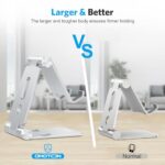 OMOTON Foldable Cell Phone Stand, C4 Portable Aluminum Phone Holder - Image 2