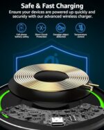 TOZO W1 Max 15W Fast Wireless Charging, Anti-Slip, Sleep-Friendly - Image 2