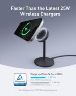 Anker MagSafe Charger, MagGo Qi2 15W 360-Degree Wireless Charger Stand - Image 2
