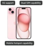 Apple iPhone 15 Plus, 512GB, Pink - Unlocked (Renewed Premium) - Image 2