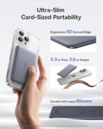 Baseus Picogo Power Bank, 0.3" Ultra Slim 5000mAh MagSafe Portable Charger - Image 2