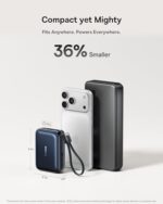 Baseus PicoGo AC22 Mini Power Bank, 20000mAh 45W PD Portable Charger Built-in - Image 2