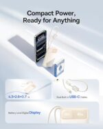 Baseus 45W Ultra Slim 10000mAh Power Bank Built-in USB-C Cables (B0GS4KN4TS) - Image 2